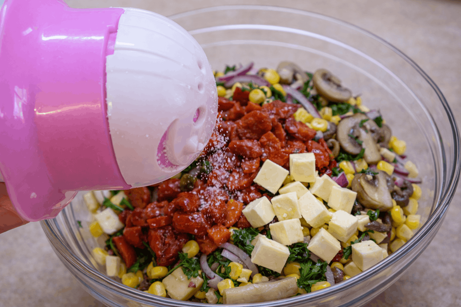 🥗 Шарена салата с кашкавал-Стъпка-3611